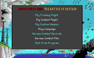 Their Finest Hour: The Battle Of Britain screenshot 3 for Amiga